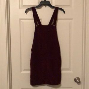 Burgundy corduroy dress